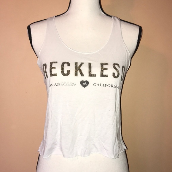 Young & reckless cropped tank - Picture 1 of 5